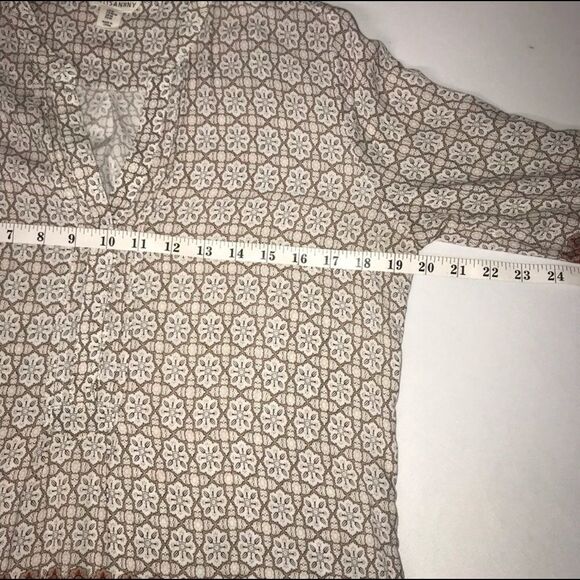 Artisan Ditsy Floral Boho Tunic Top - Picture 10 of 11